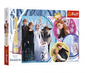 Puzzle Glitter 100: Frozen 2 - W blasku miłości (14817)