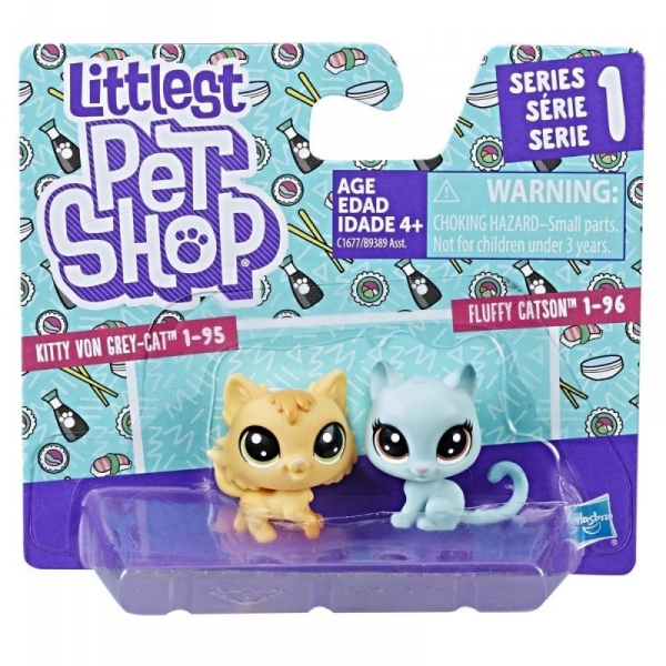 Littlest Pet Shop Dwupak, Kitty & Fluffy (B9389/C1677)