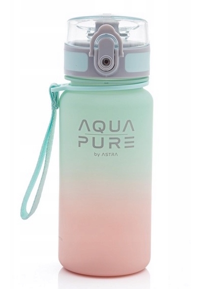Astra, Bidon Aqua Pure 400ml - pink/mint