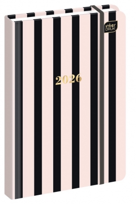 Kalendarz książkowy A6/192 - Metallic Stripes