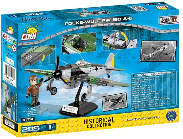 Cobi: Mała Armia. Focke-Wulf Fw190 A-8 - myśliwiec niemiecki (5704)