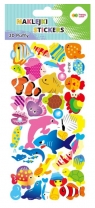 Naklejki 3D Puffy - Colorful Fishes, 9.5 cm x 22 cm, Happy Color