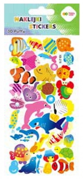 Naklejki 3D Puffy - Colorful Fishes, 9.5 cm x 22 cm, Happy Color