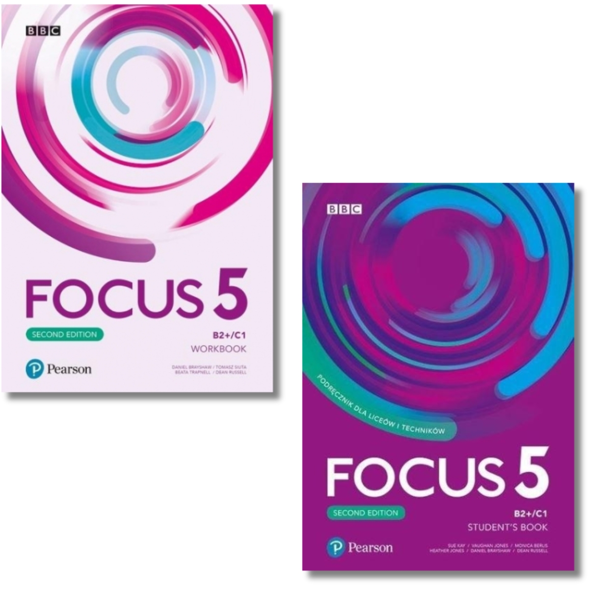 Pakiet podręczników: Focus 5. Second edition. Student’s Book + Workbook. Poziom B2+/C1.