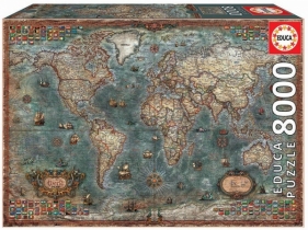 Puzzle 6000 elementów Historyczna mapa świata (18017)