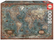 Puzzle 6000 elementów Historyczna mapa świata (18017)