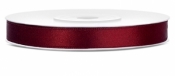 Tasiemka dwustronna bordo 6mm/25m