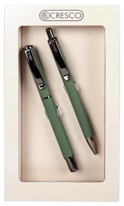 Pióro + długopis Master Gun w etui GB zielony