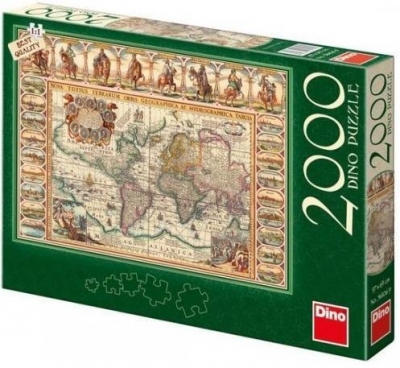 Puzzle Historyczna Mapa Świata 2000 elementów