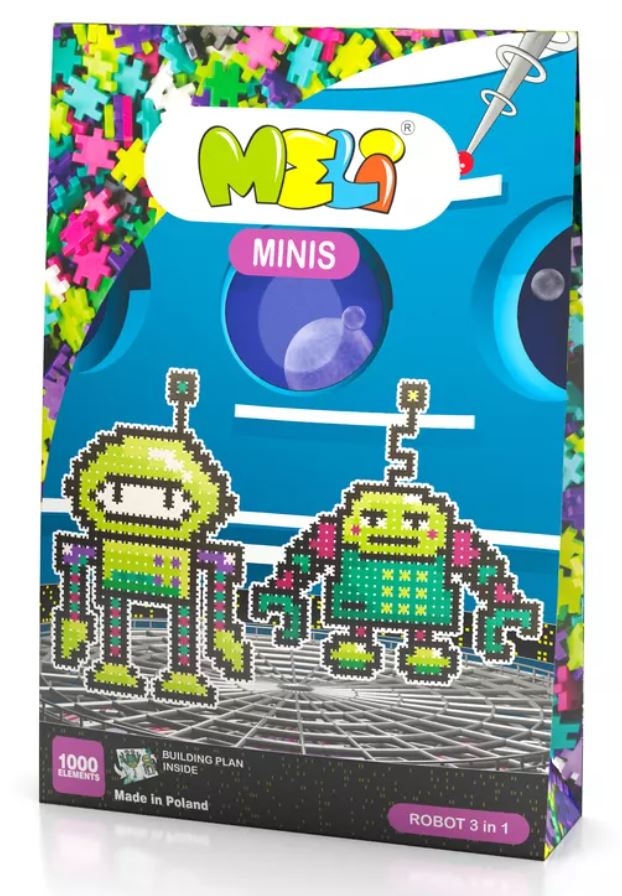 Meli, Minis Robot 3in1. Zestaw klocków edukacyjnych (50324)