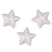 Styropianowe gwiazdki 30x28mm białe 18szt