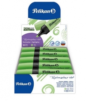 Zakreślacz 490 zielony (10szt)