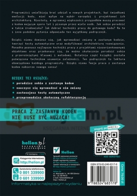 Praca z zastanym kodem Najlepsze techniki - Feathers Michael