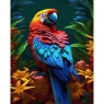 Malowanie po numerach - Tropikalna papuga 40x50cm