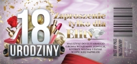 Zaproszenie Urodziny 18 (10szt)