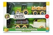 Mini farma traktor z przyczepą do skręcania