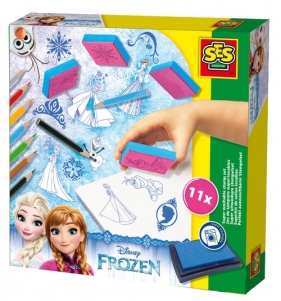 Zestaw pieczątki + kredki Frozen