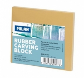Milan, Blok do linorytu gumowy, mały 9x7,8cm