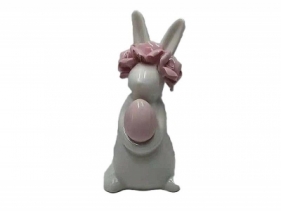 Zajączek z jajkiem ceramiczny