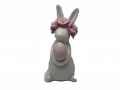 Zajączek z jajkiem ceramiczny