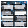Nalepki na zeszyty Backup 8 a 58 (25szt) DERFORM
