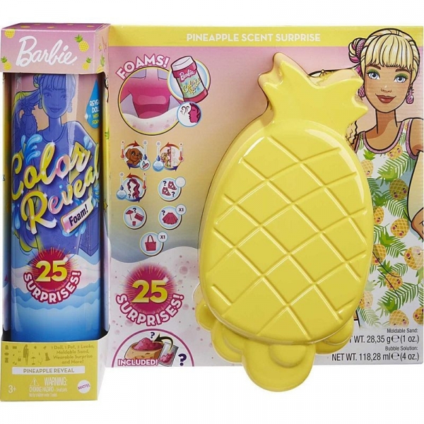 Lalka Barbie Color Reveal Piana Ananas (GTR91/GTN17)