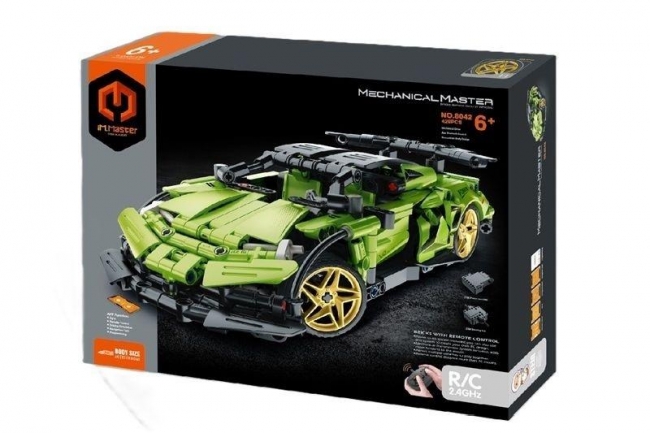 Klocki Wyścigówka R/C zielona 429el