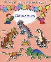 Obrazki dla najmłodszych Naklejanki Dinozaury