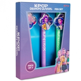 Zestaw 3 długopisów K-POP Demon Hunters Huntrix KD711179