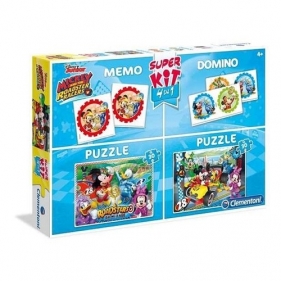 Super Kit Puzzle 2x30 + Memo + Domino Mickey and the Roadster Racers (08217)