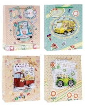 Torebka ozdobna pop-up 18x23x8cm mix ROZETTE