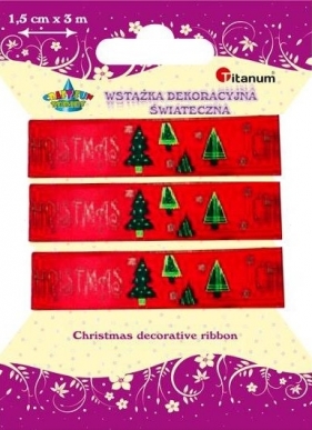 Wstążka 1,5cm/3m Xmas DD150 - 283044