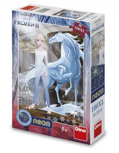 Puzzle XL 100 Kraina Lodu świecące w ciemności