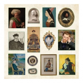 Książka z naklejkami 740szt - Museum Treasures