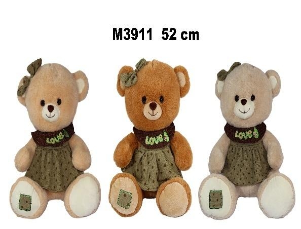 Miś w sukience 52cm MIX