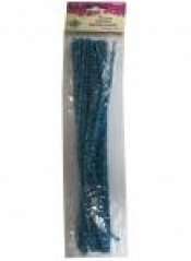 Druciki brokat jasnoniebieski 6x30cm 30szt.16070E