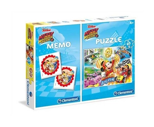 Puzzle 60 + Memo Mickey i raźni rajdowcy (07917)