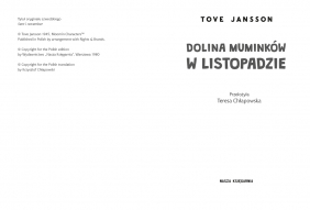 Dolina Muminków w listopadzie - Tove Jansson