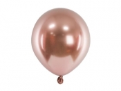 Balony Glossy różowe złoto 12cm 50szt