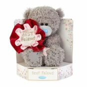 Miś - Best friend z rozetką 18cm