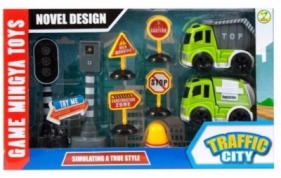 Auto ciężarowe światło i dźwięk + akcesoria