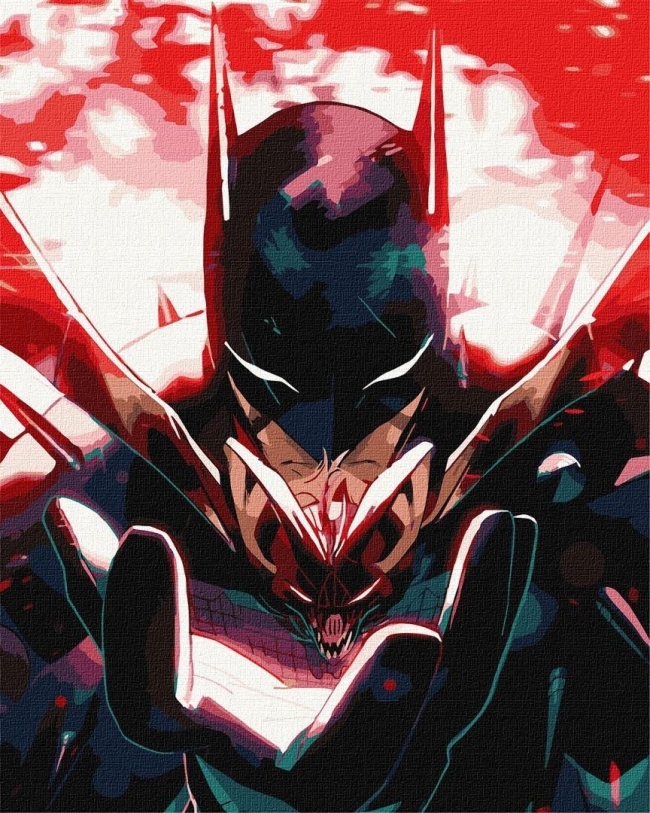 <img src='https://webimage.pl/pics/180/8/d4823104388180.jpg' style='height:440px' /> Malowanie po numerach - Batman: Mroczny.. 40x50cm