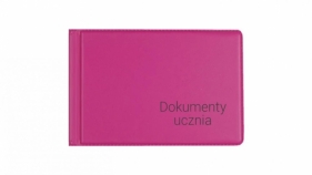 Okładka na dokumenty ucznia małe pink