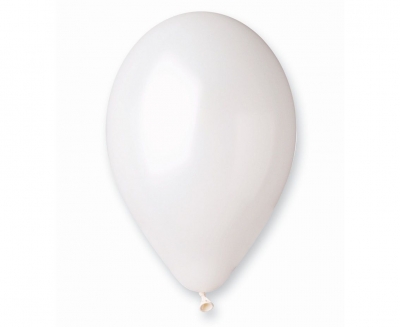 Balon gumowy 50 szt. biały perłowy 33cm 13cal (GM120/29)