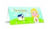 Zaproszenie - Komunia dziewczynka kolor (5 szt.)