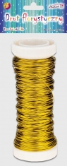 Drut florystyczny złoty 0,5mmx30m