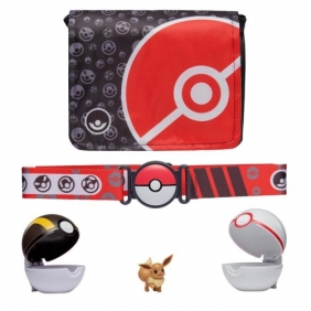 Pokemon Clip N Go Bandolier zestaw + Figurka Eevee Seria 1