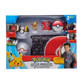 Pokemon Clip N Go Bandolier zestaw + Figurka Eevee Seria 1