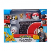 Pokemon Clip N Go Bandolier zestaw + Figurka Eevee Seria 1
