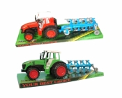 Traktor z pługiem